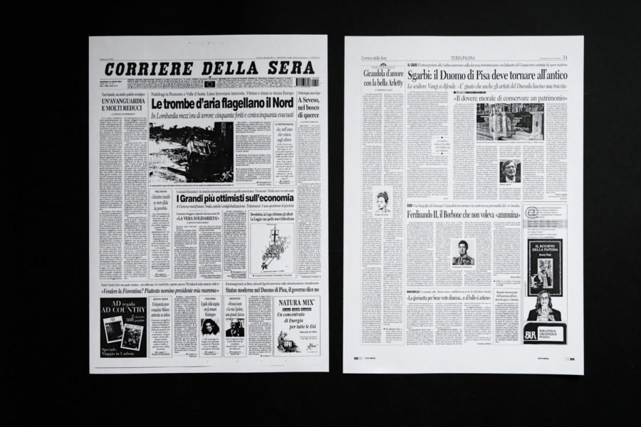 Corriere della Sera, luglio 2001